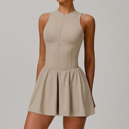 Zip front dress