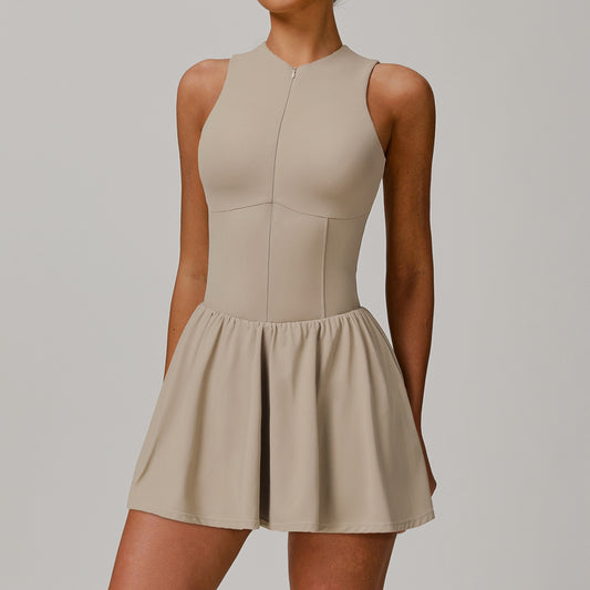 Zip front dress